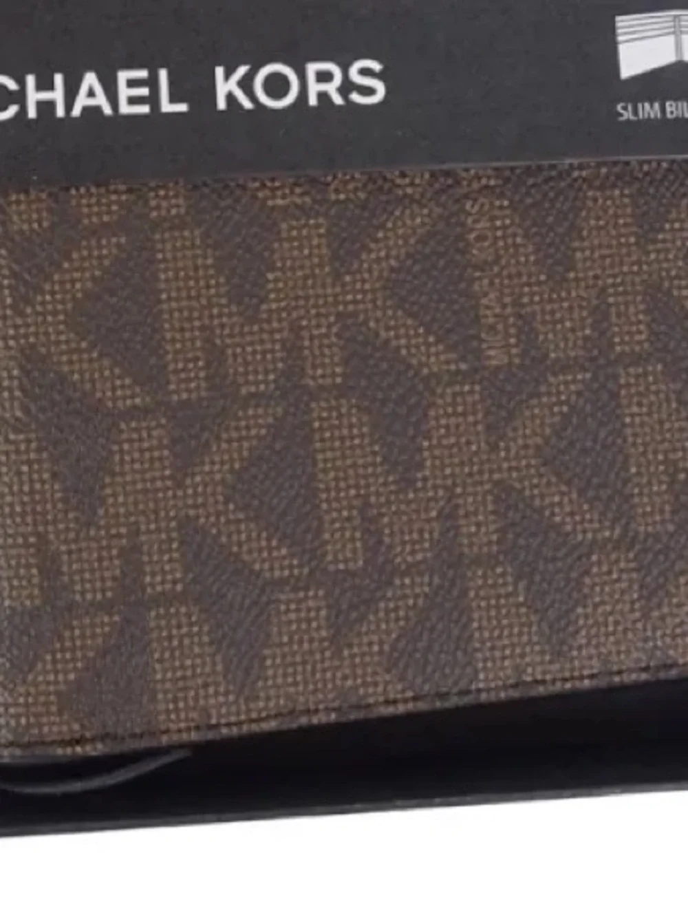 Michael Kors Mens Wallet Jet Set Brown Logo Bifold Wallet NEW In Box Giftable